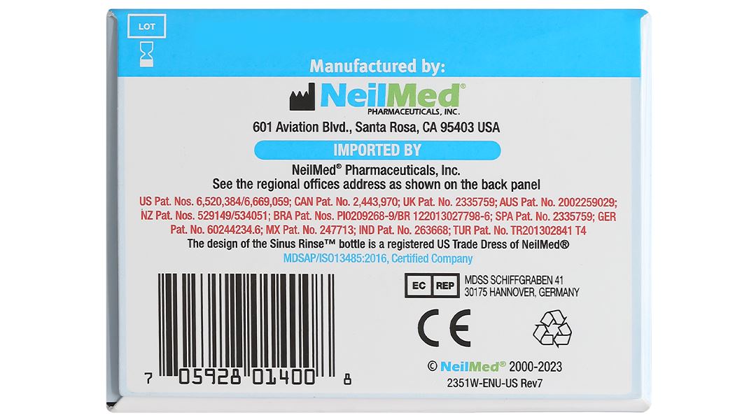 Bộ dụng cụ vệ sinh mũi Neilmed Sinus Rinse cho bé (1 bình 120ml + 30 gói) - 10