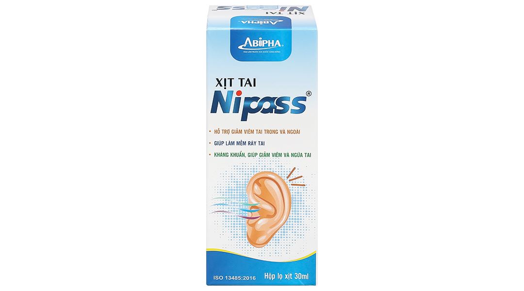 Xịt kháng khuẩn tai Nipass hỗ trợ giảm viêm tai chai 30ml - 11