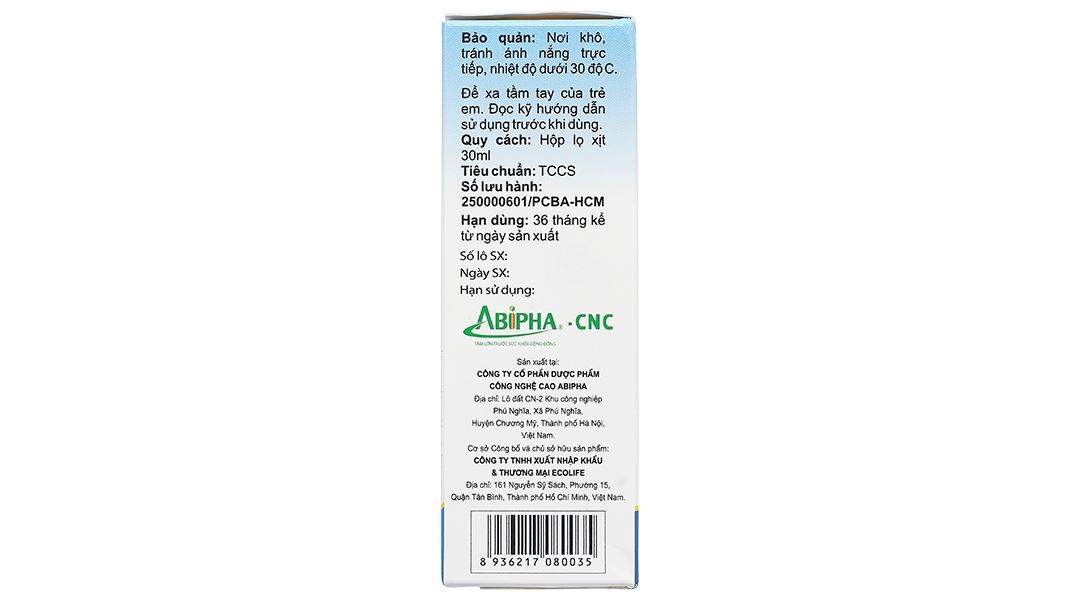 Xịt kháng khuẩn tai Nipass hỗ trợ giảm viêm tai chai 30ml - 13