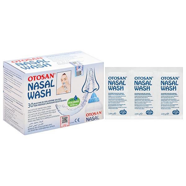 Bột muối vệ sinh mũi Otosan Nasal Wash giúp làm sạch niêm mạc