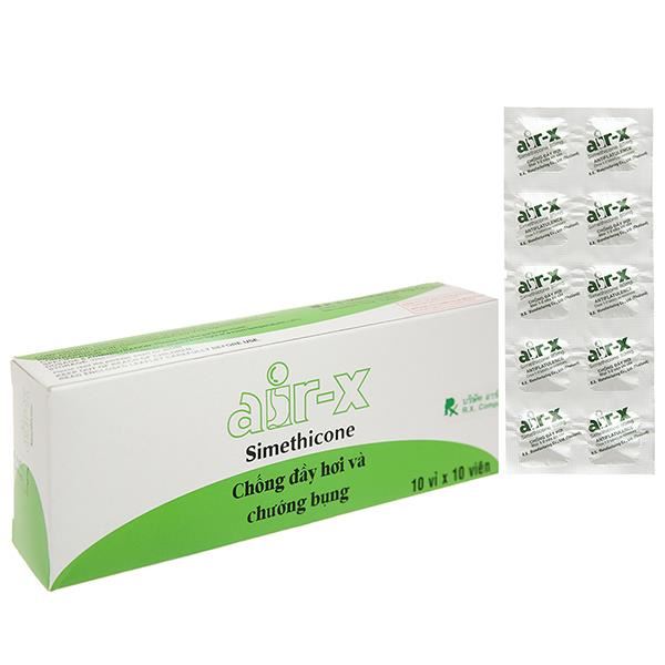 Viên nhai Air-X 80mg chống đầy hơi và chướng bụng
