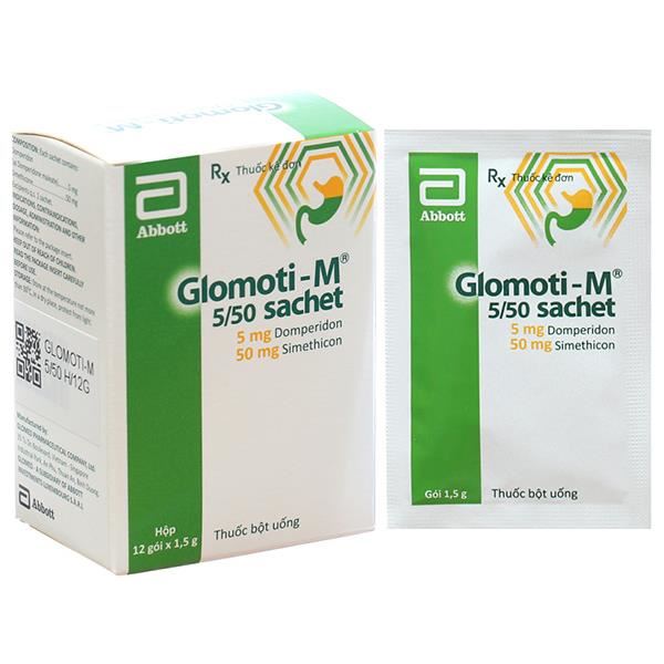 Thuốc bột uống Glomoti-M 5/50 Sachet trị triệu chứng nôn và buồn nôn