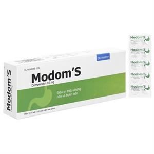 Modom's 10mg trị triệu chứng nôn và buồn nôn