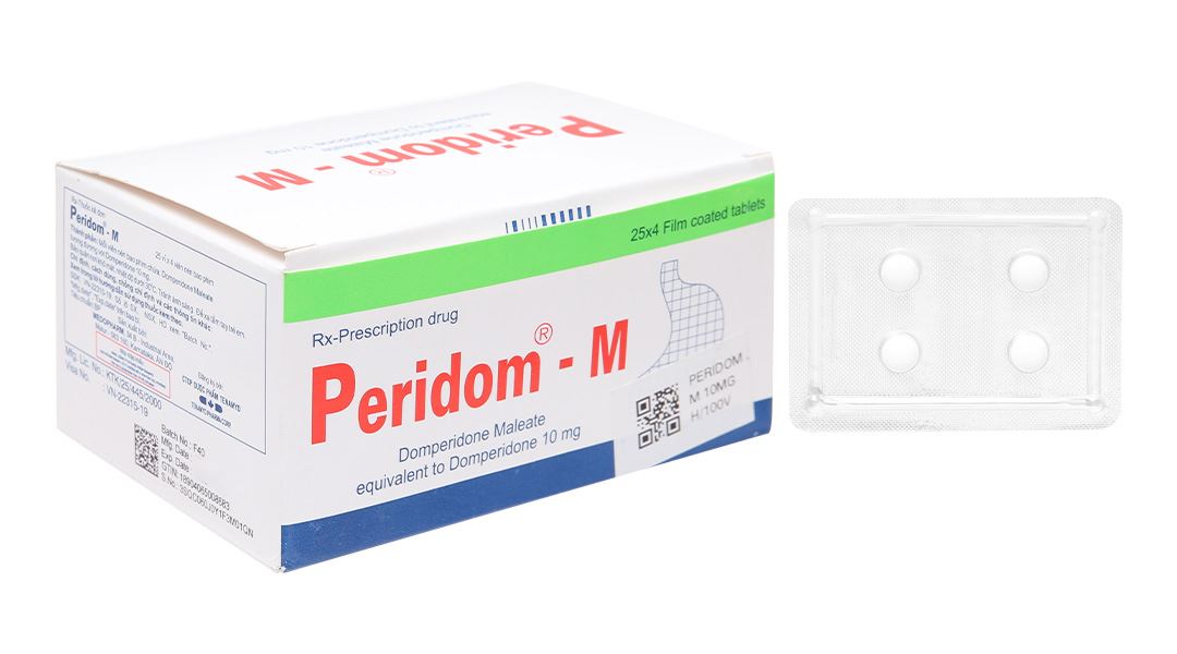 Peridom - M 10mg trị chứng nôn và buồn nôn