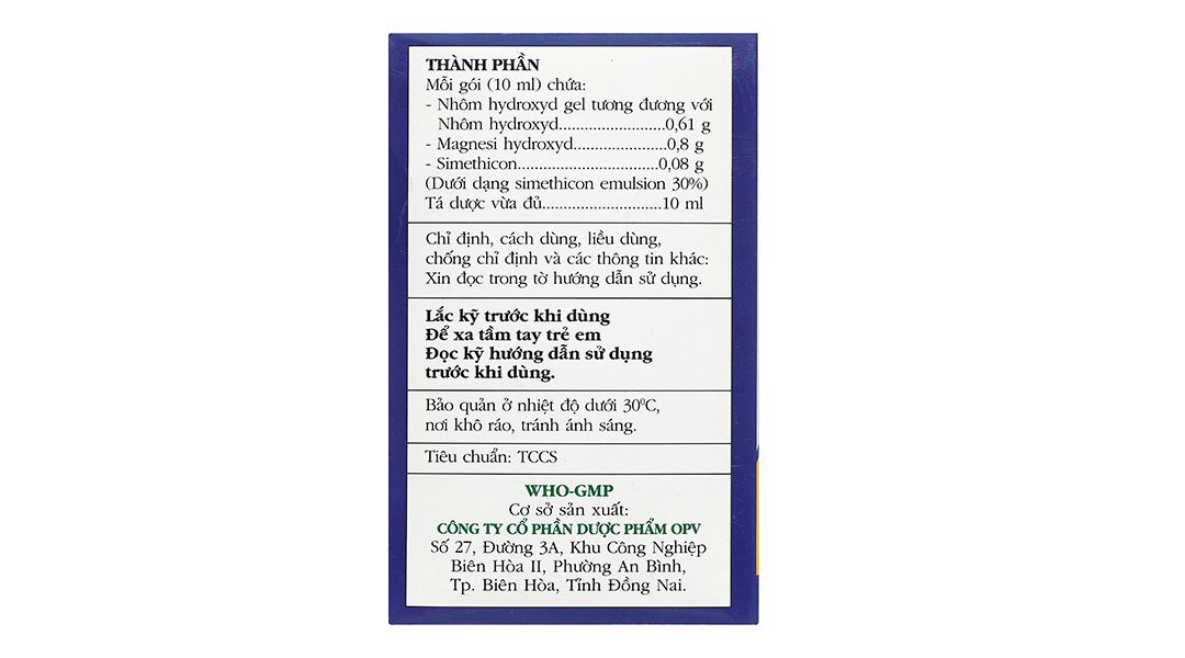 Hỗn dịch uống Simegaz plus trị triệu chứng viêm loét dạ dày - tá tràng