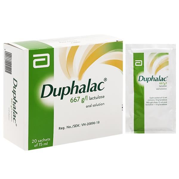 Dung dịch uống Duphalac 667g/l trị táo bón, bệnh lý não