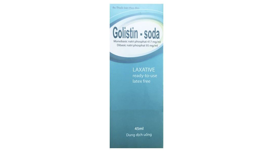 Dung dịch uống Golistin Soda 45ml làm sạch đại tràng trước khi phẫu thuật, chụp X-quang