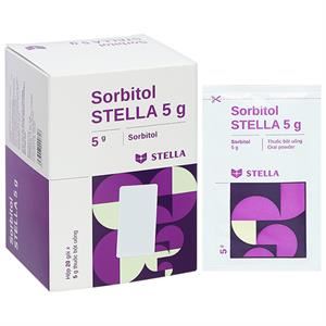 Thuốc bột Sorbitol Stella 5g trị triệu chứng khó tiêu và táo bón