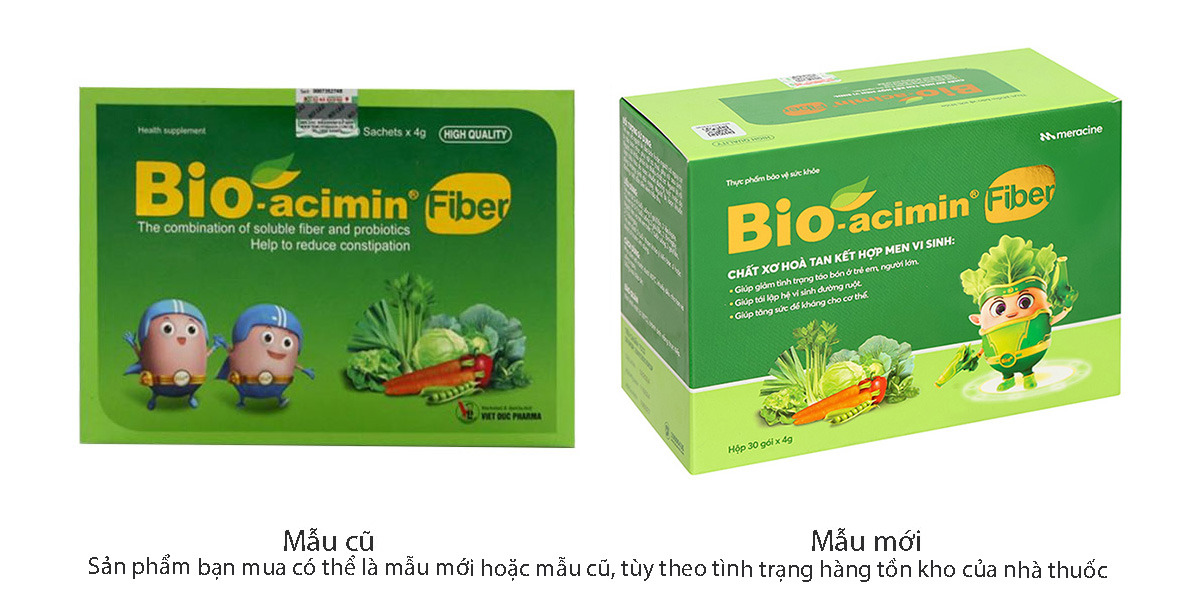 Cốm Bio-acimin Fiber bổ sung lợi khuẩn và chất xơ