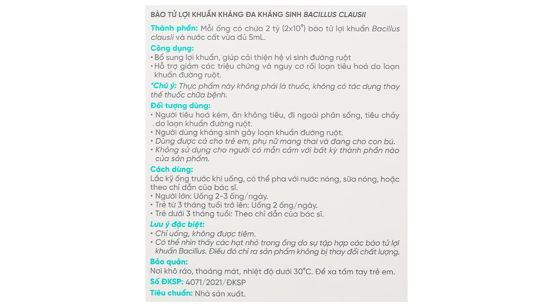 Thực phẩm bảo vệ sức khỏe Livespo® Clausy - 8