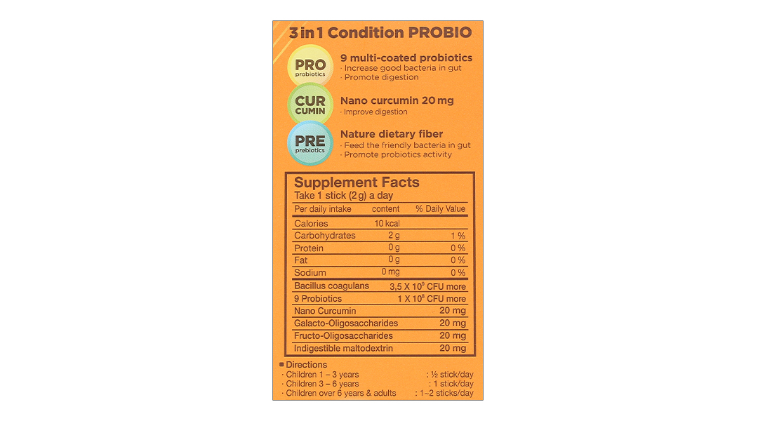 Thực Phẩm Bảo Vệ Sức Khỏe Condition Probio hộp 30 gói (Gói)