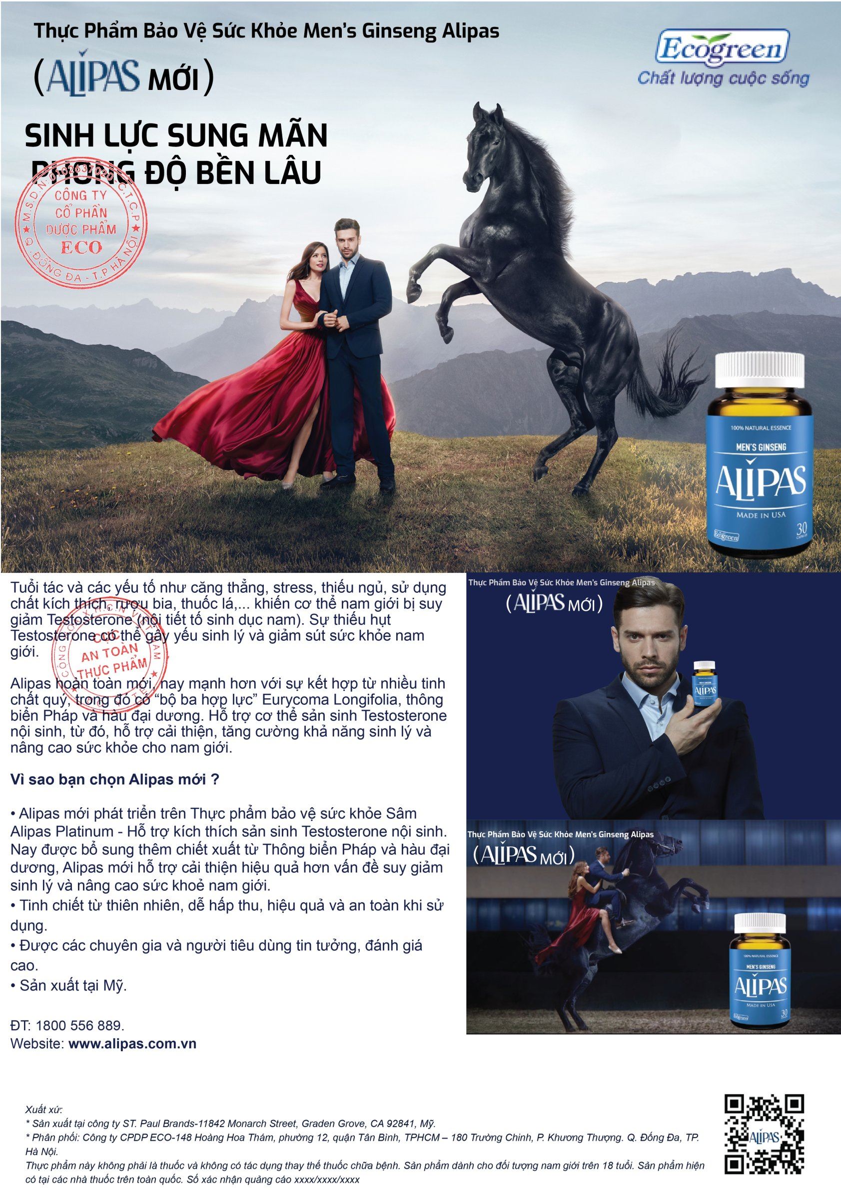 Alipas Men's Ginseng hộp 30 viên