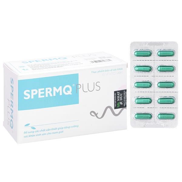 Thực phẩm bảo vệ sức khỏe Spermq Plus hộp 60 viên