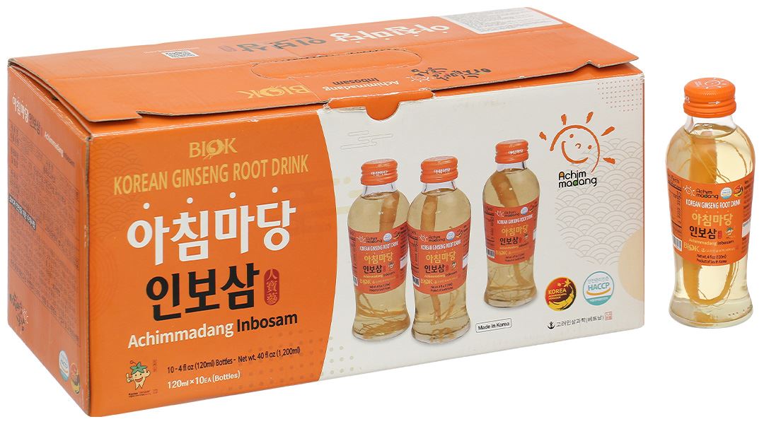 Nước sâm củ Hàn Quốc Achimmadang BIOK Korea Ginseng Root Drink