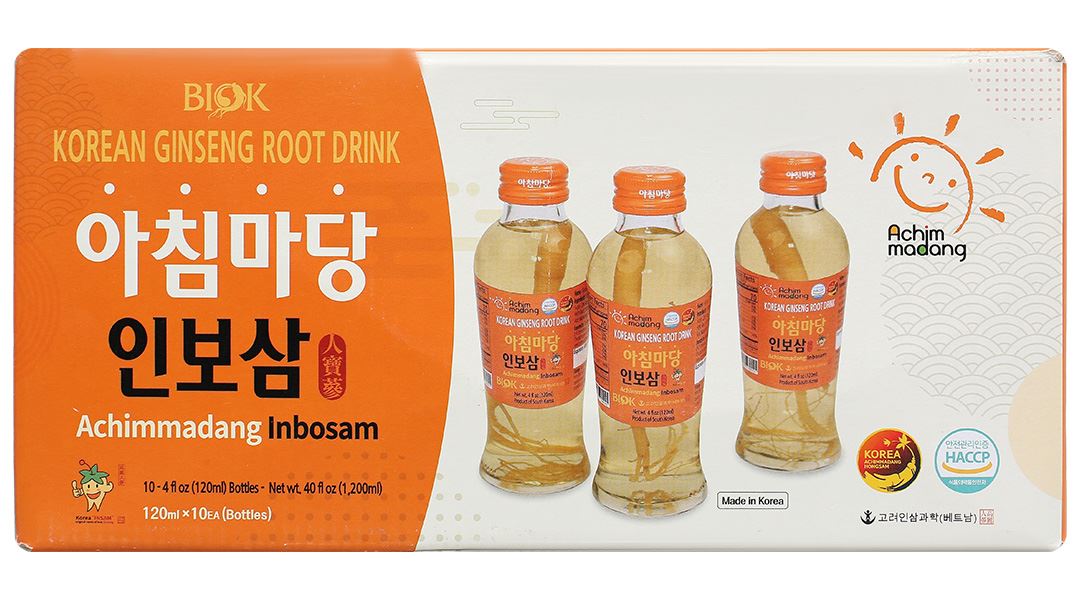 Nước sâm củ Hàn Quốc Achimmadang BIOK Korea Ginseng Root Drink