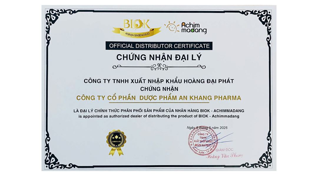 Nước sâm củ Hàn Quốc Achimmadang BIOK Korea Ginseng Root Drink