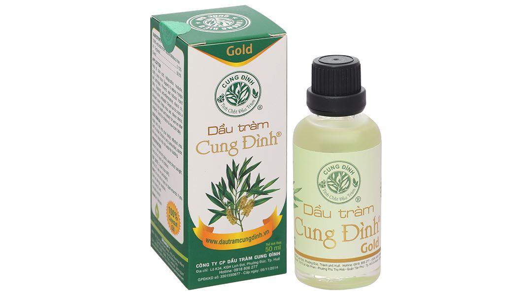 Dầu tràm Cung Đình Gold hỗ trợ điều trị cảm mạo, phong hàn