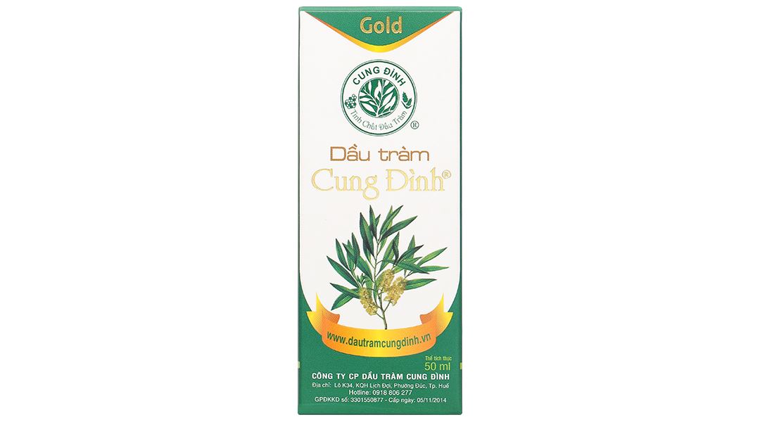 Dầu tràm Cung Đình Gold hỗ trợ điều trị cảm mạo, phong hàn