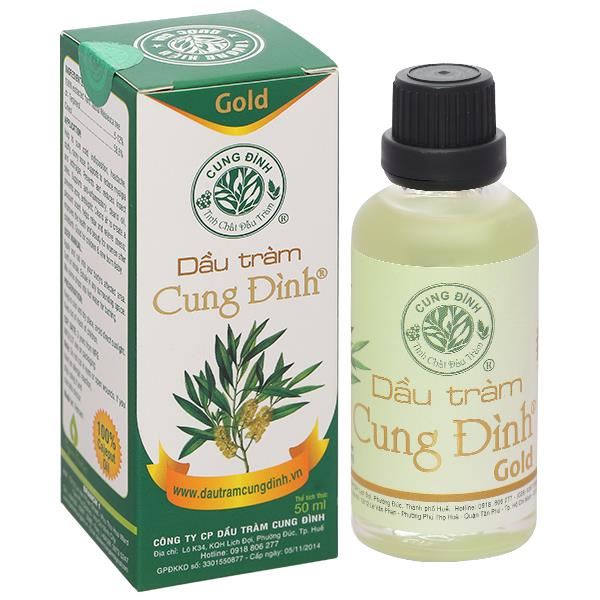 Dầu tràm Cung Đình Gold hỗ trợ điều trị cảm mạo, phong hàn