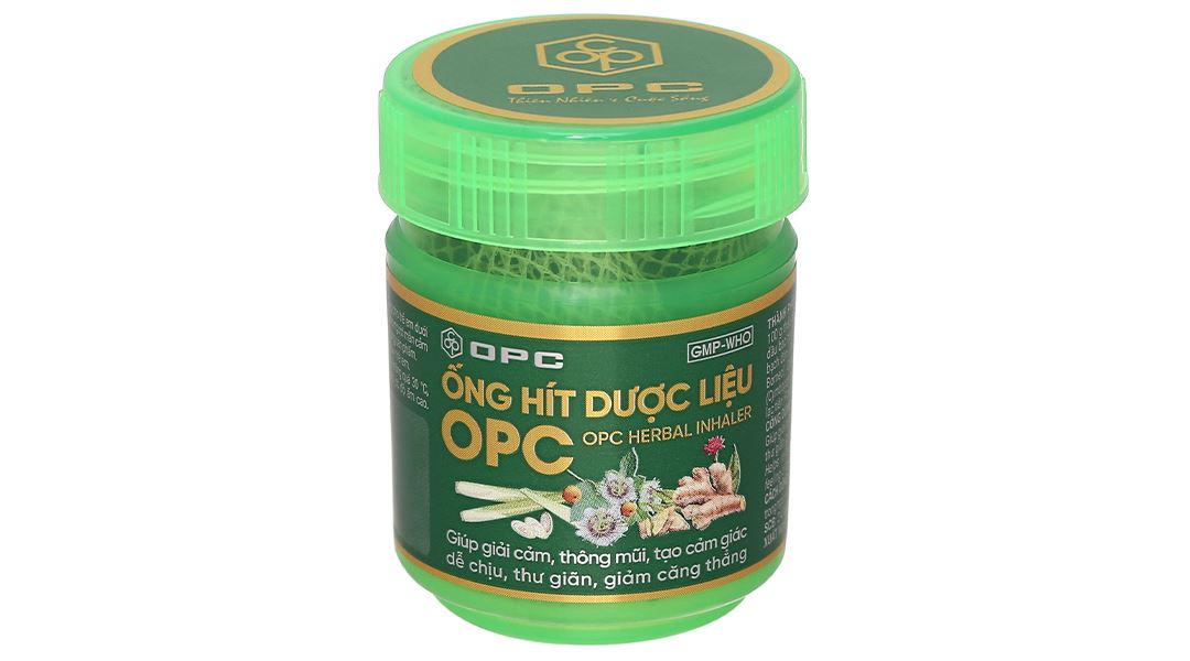 Ống hít dược liệu OPC giúp thông mũi, giải cảm