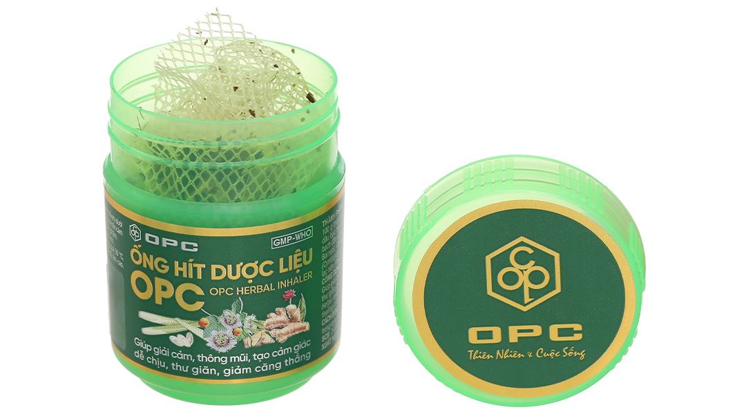 Ống hít dược liệu OPC giúp thông mũi, giải cảm