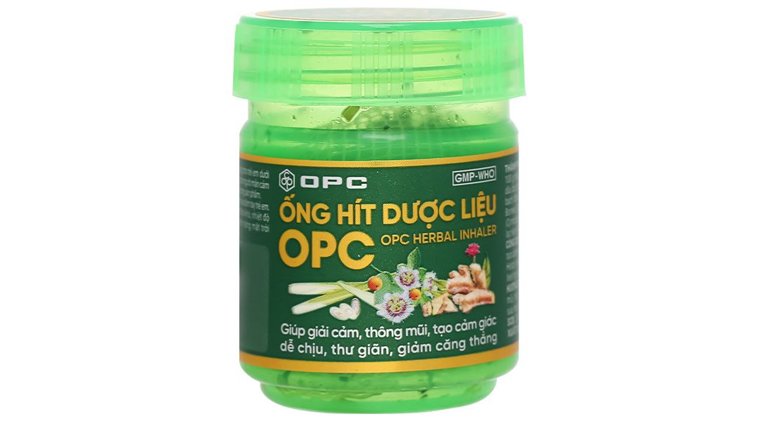Ống hít dược liệu OPC giúp thông mũi, giải cảm