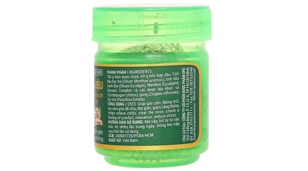 Ống hít dược liệu OPC giúp thông mũi, giải cảm