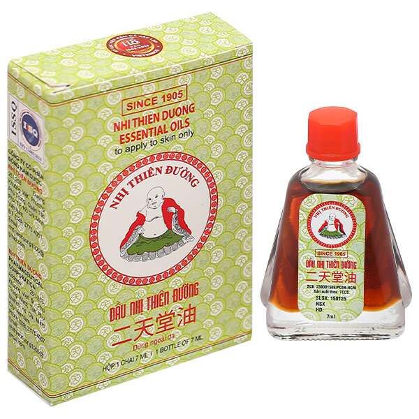Dầu Nhị Thiên Đường hỗ trợ điều trị cảm mạo, phong hàn, sổ mũi chai 7ml