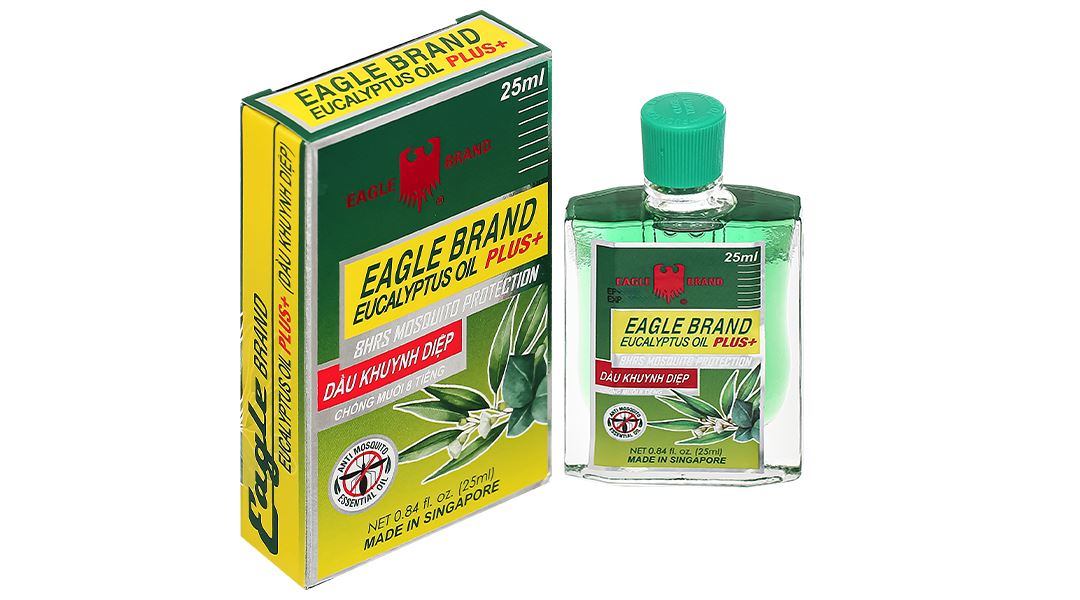 Dầu Khuynh Diệp Eagle Brand Eucalyptus Oil Plus+ hỗ trợ điều trị cảm cúm, giữ ấm cho trẻ em