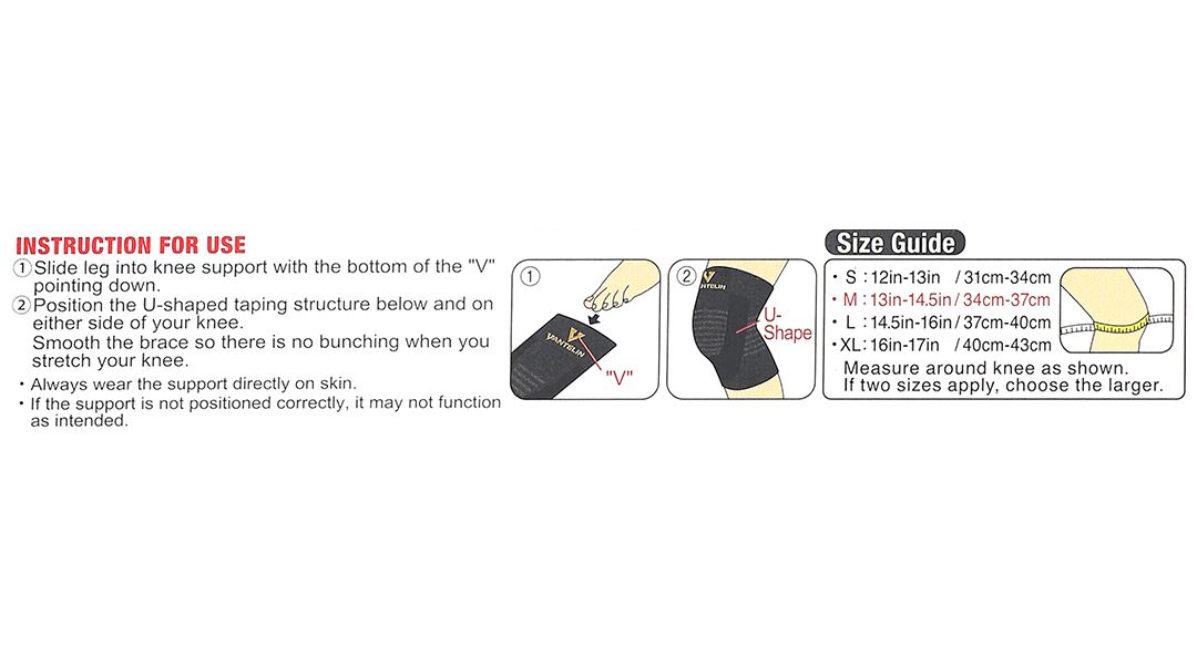 Đai bảo vệ đầu gối Vantelin Knee Support size M - 9