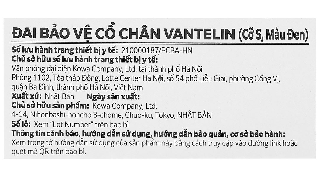 Đai bảo vệ cổ chân Vantelin Ankle Support size M - 31