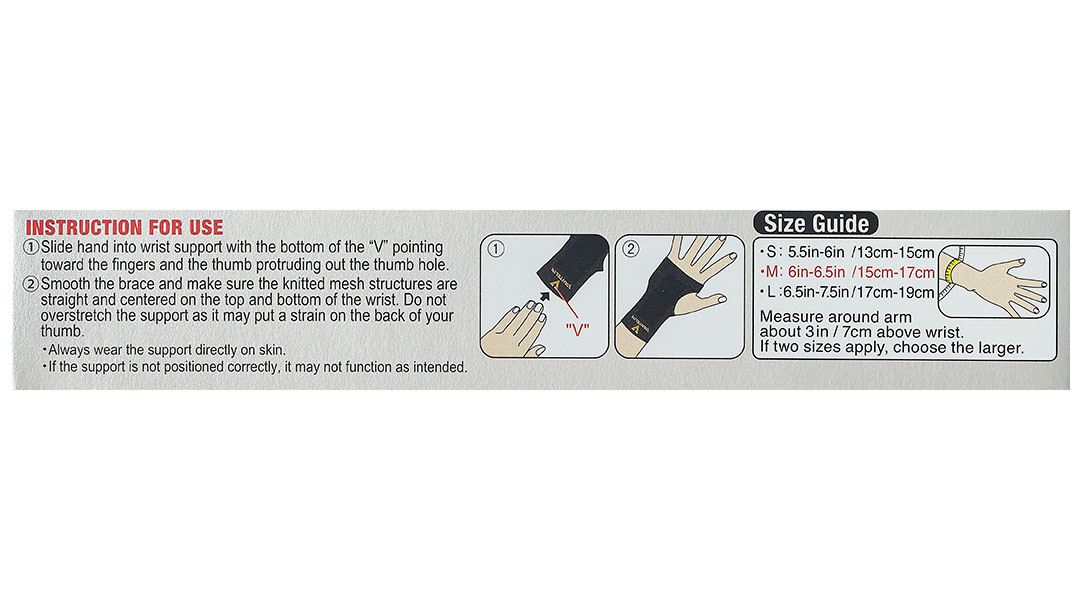 Đai bảo vệ cổ tay Vantelin Wrist Support size L - 35