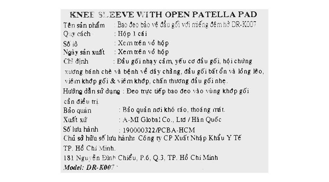 Bao đeo đầu gối Dr. Med DR-K007 size S - 8