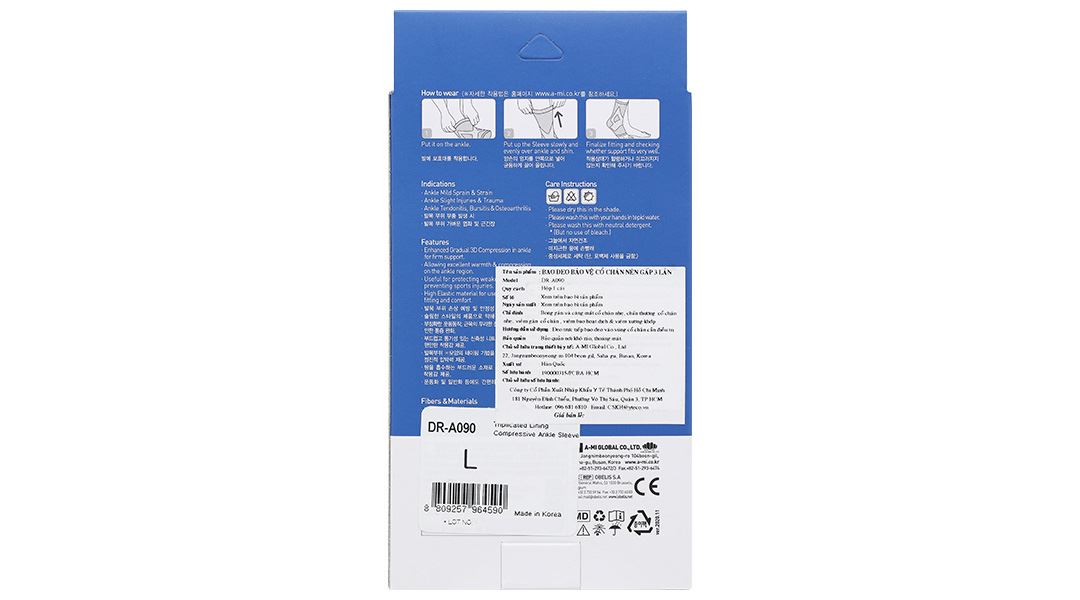 Bao đeo mắt cá chân Dr. Med DR-A090 size L