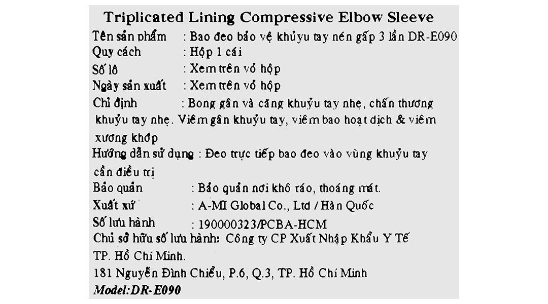 Bao bảo vệ khuỷu tay Dr. Med DR-E090 size S - 9