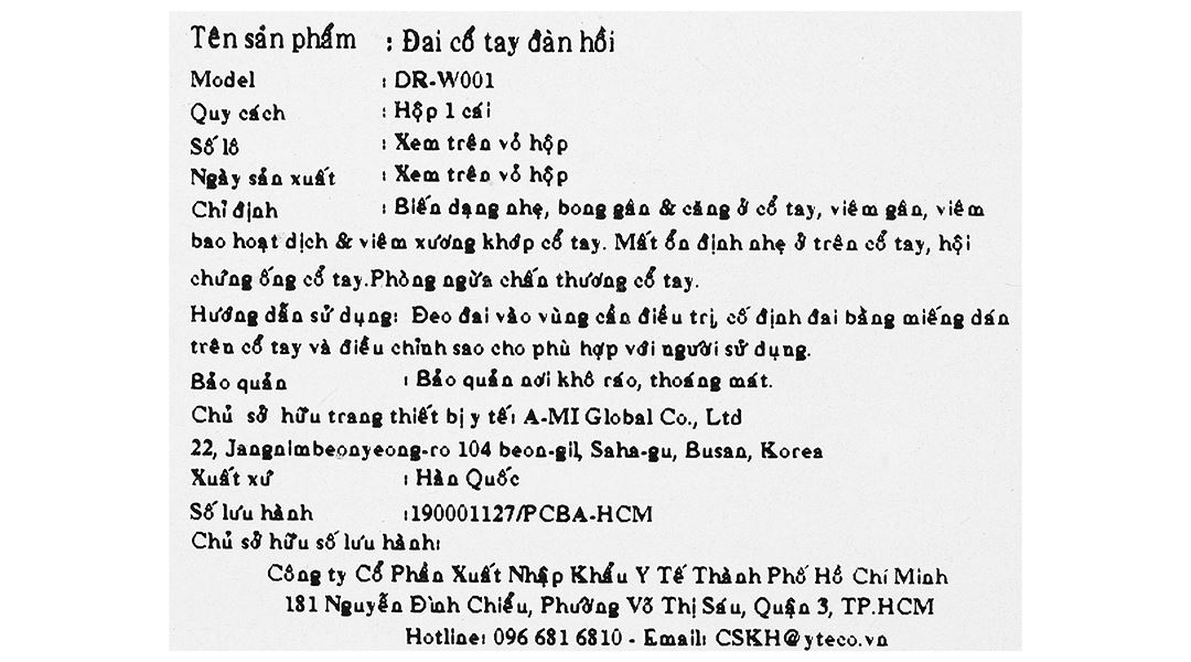 Bao đeo cổ tay Dr. Med DR-W001 size U - 9