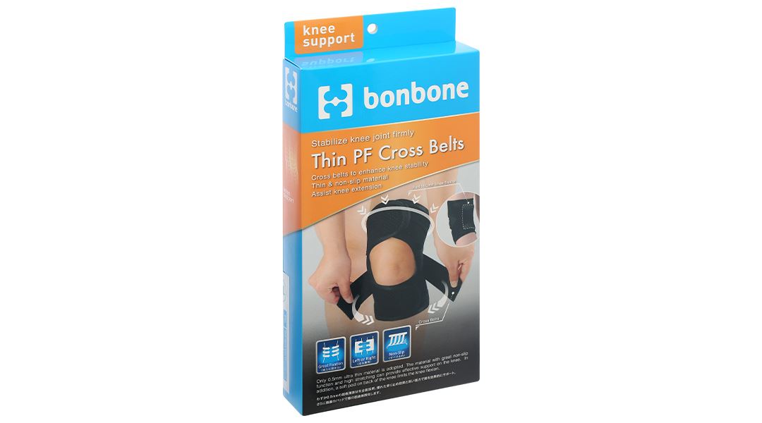 Đai đầu gối Bonbone Thin PF Cross Belt size M-L