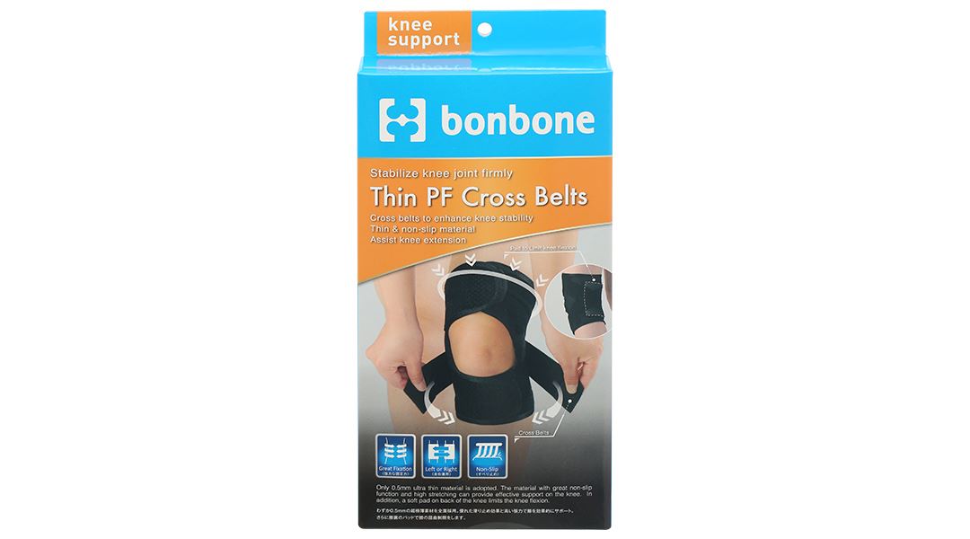 Đai đầu gối Bonbone Thin PF Cross Belt size M-L