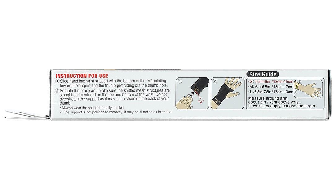 Đai bảo vệ cổ tay Vantelin Wrist Support size S