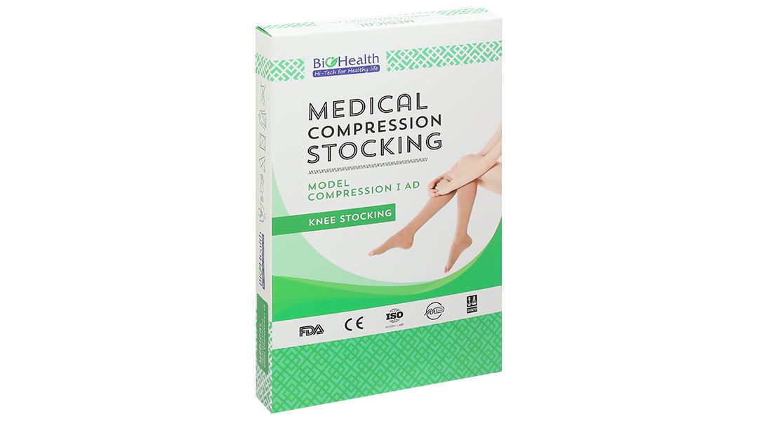 Vớ gối y khoa Biohealth Compression I AD size S