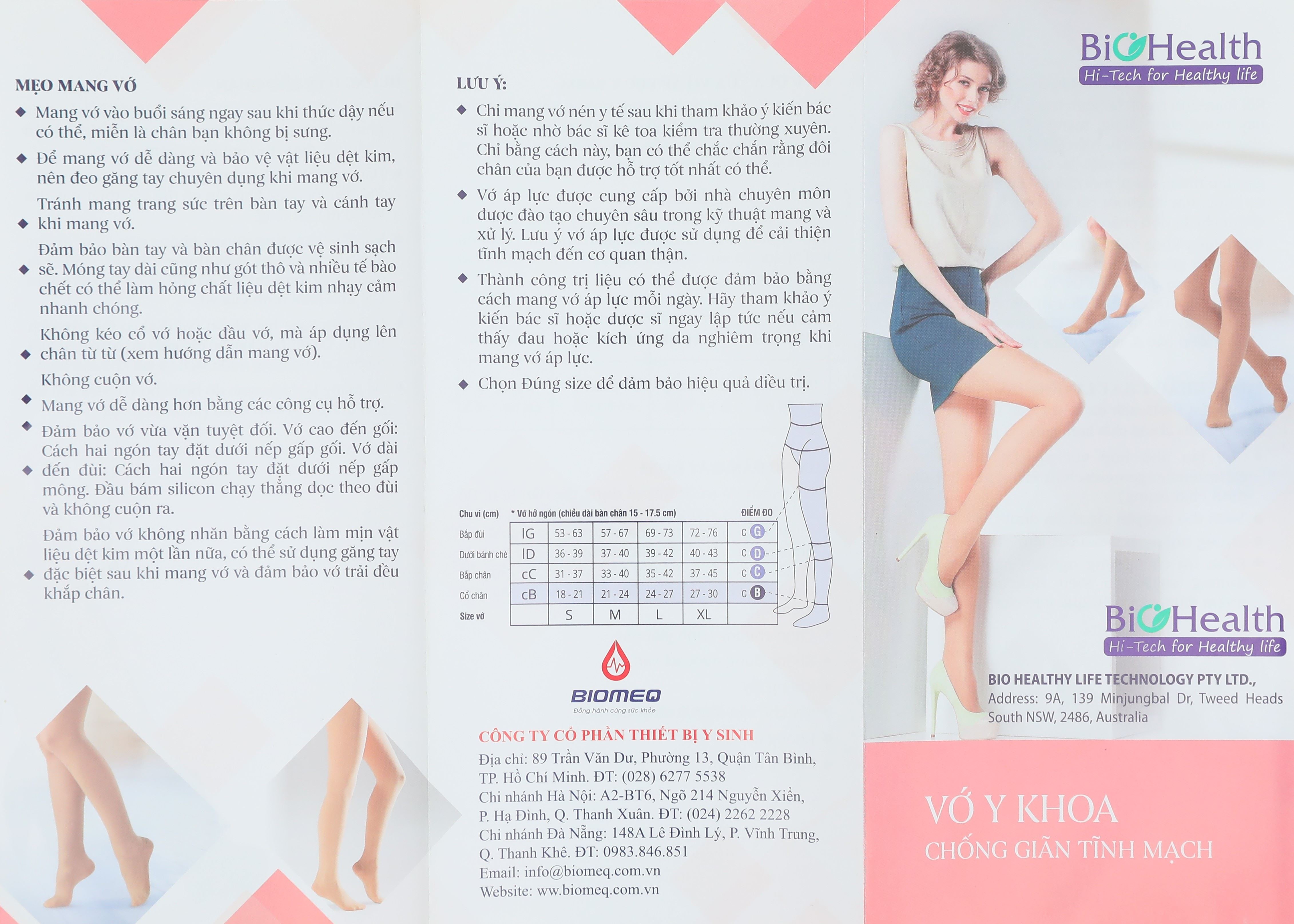 Vớ gối y khoa Biohealth Compression I AD size L - 69
