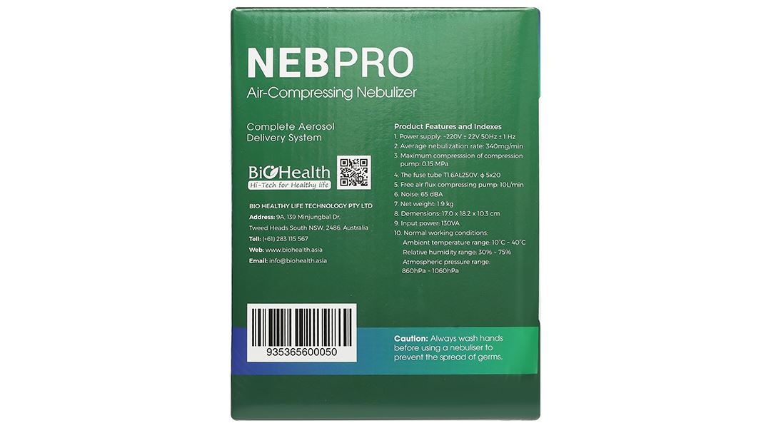 Máy xông khí dung mũi họng Biohealth Neb Pro - 17