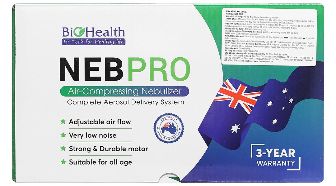 Máy xông khí dung mũi họng Biohealth Neb Pro - 19