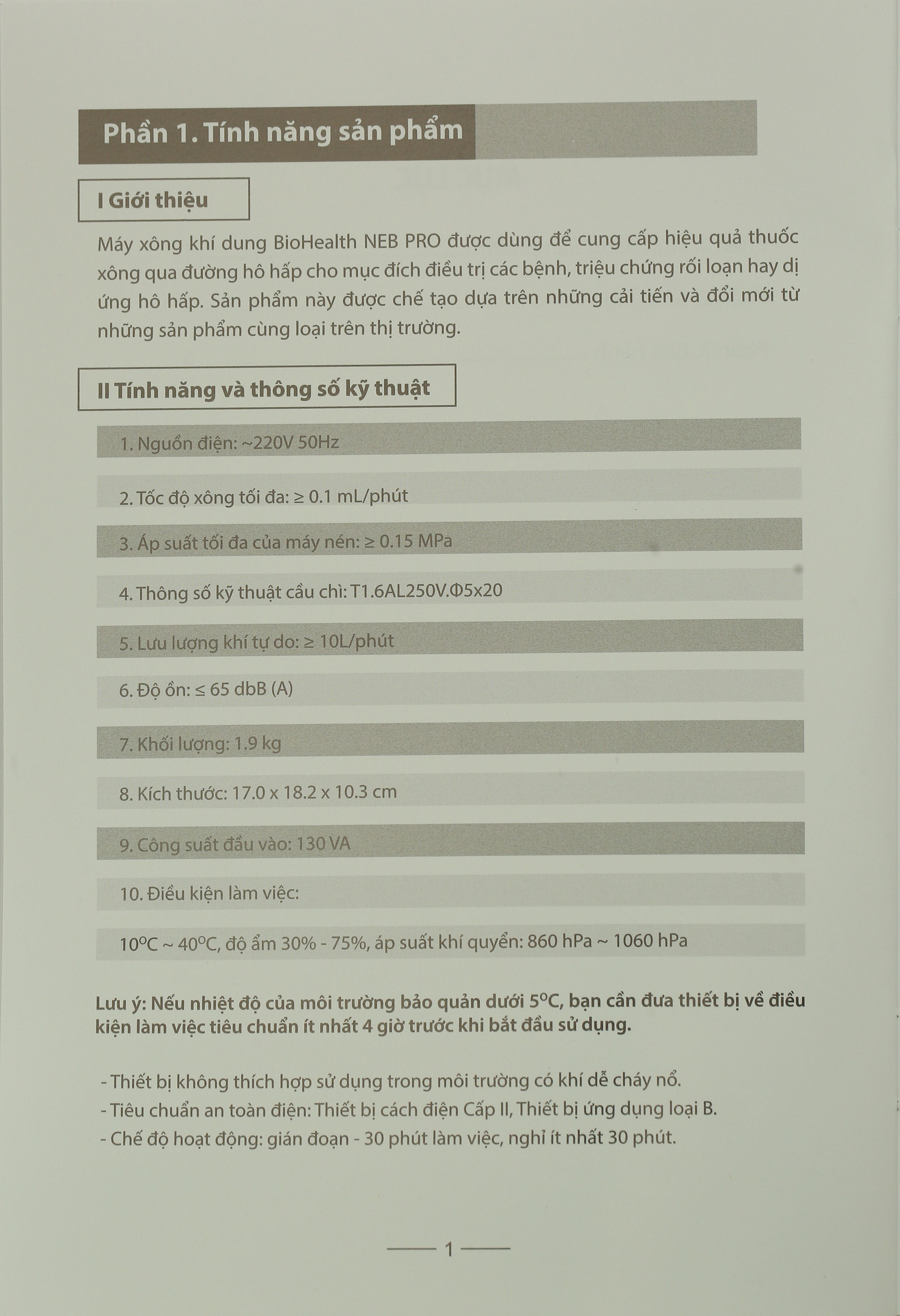 Máy xông khí dung mũi họng Biohealth Neb Pro - 27