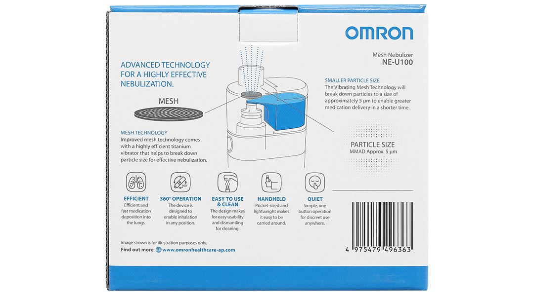 Máy xông khí dung cầm tay Omron NE-U100 - 12