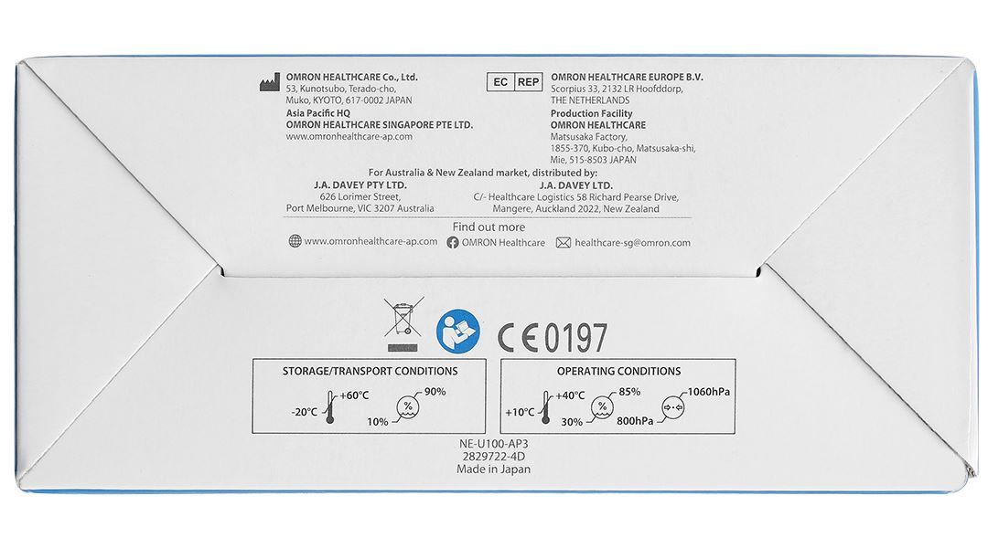 Máy xông khí dung cầm tay Omron NE-U100 - 16