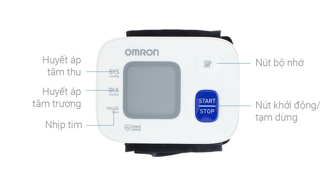 Máy đo huyết áp cổ tay Omron Hem-6161