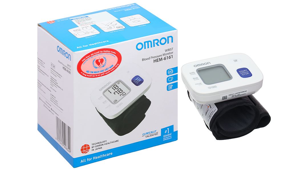 Máy đo huyết áp cổ tay Omron Hem-6161
