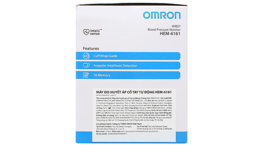 Máy đo huyết áp cổ tay Omron Hem-6161