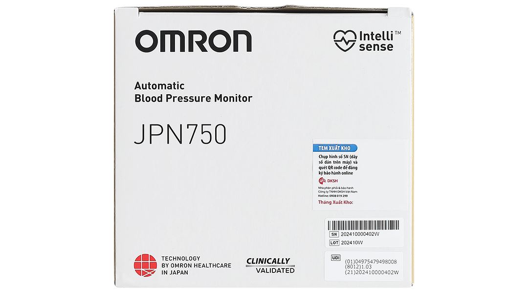 Máy đo huyết áp bắp tay Omron JPN750